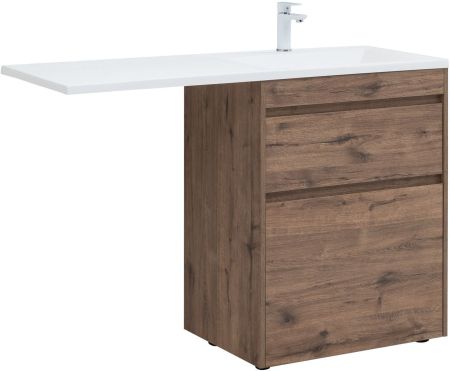 Тумба под раковину Aquanet Токио 68 дуб веллингтон (напольная 2 ящика), артикул 00333652