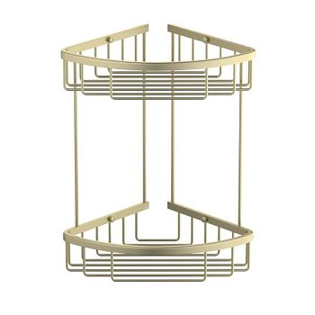 Полка угловая двойная Timo Saona золото матовое (13082/17)