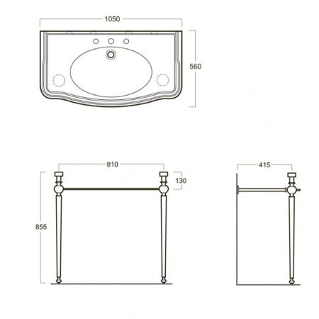 SIMAS Arcade Структура для консоли AR874, цвет хром, артикул ARCG2cr