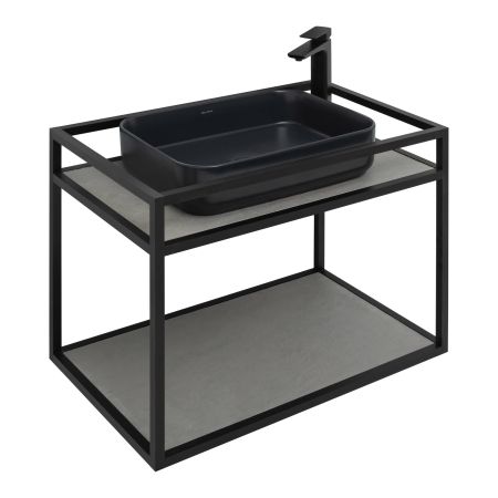 Консоль под раковину Allen Brau Liberty 75 1.33001.BB черный браш, артикул 1.33001.BB