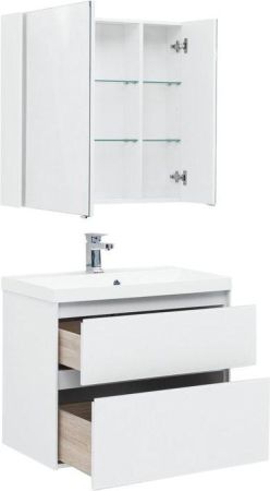 Мебель для ванной Aquanet Гласс 80 белый, артикул 00240465