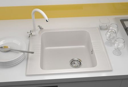 Кухонная мойка Ulgran U-204-341, ультра-белый, артикул U-204-341