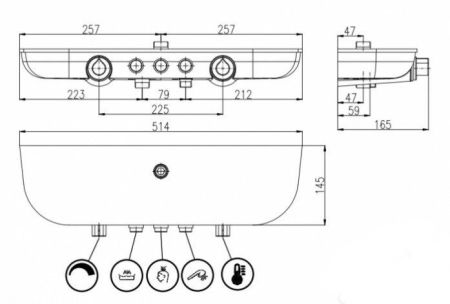 Душевая система Rav Slezak Murray MU253.5/4KB, артикул MU253.5/4KB