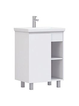 Тумба VIGO Milos 600-1-0 белый под раковину Ц0000005953 (Como), поставляется в разобранном виде (316 белый)