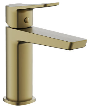 Смеситель для раковины BELZ B10715-5, брашированное золото