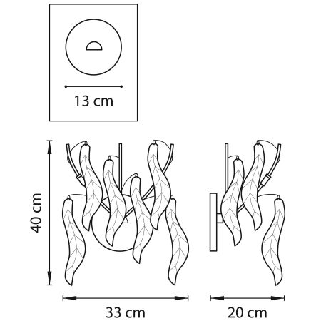 Бра Vetro cristallo Lightstar 793634, артикул 793634