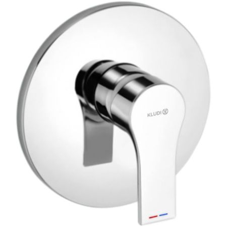 Смеситель для душа, Kludi, ZENTA SL, тип открывания воды-однорычажный, тип регулирования воды-керамический картридж, монтаж-настенный встраиваемый, отверстия для монтажа-1, внутренняя часть-необходимо заказать, цвет-хром, артикул 486550565