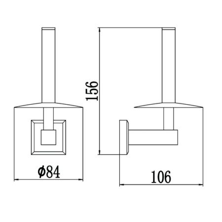 Держатель для туалетной бумаги Savol S-009552-1, хром, артикул S-009552-1