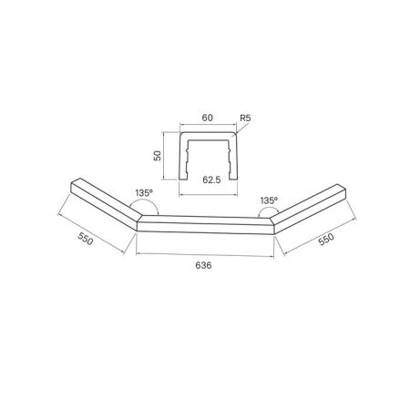 Декоративный профиль под душевое ограждение IDDIS Steel 100х100 белый (STE5WS0i22), артикул STE5WS0i22