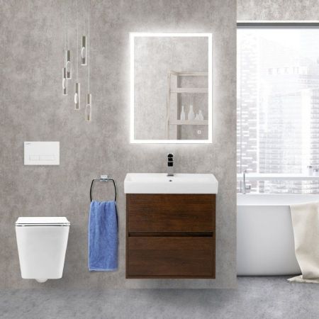 Мебель для ванной комнаты BELBAGNO NEON 500, артикул NEON-500-1C-SO-RS