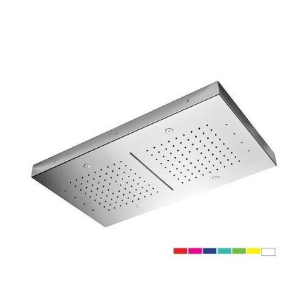 Daniel, встроенная лейка для душа (3х режимная) с 7 цветной светодиодной подсветкой, диаметр 400х700 мм, цвет хром, артикул A579RLE57040NC