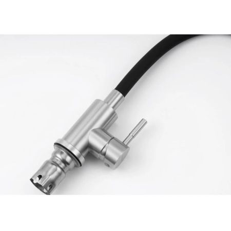 Смеситель для кухни с гибким изливом Knotlor SS-02, сатин