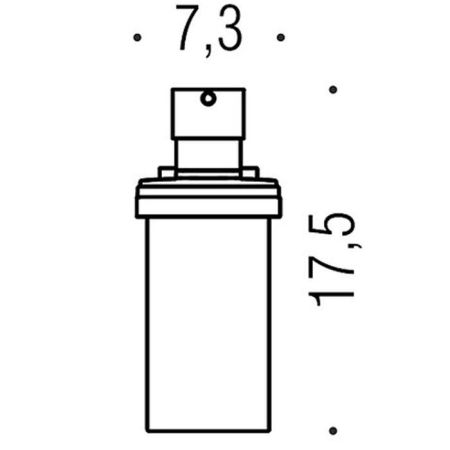 Colombo Basic Q Дозатор для жидкого мыла настенный, цвет: хром/матовое стекло/стекло, артикул B9337.CR-VAN
