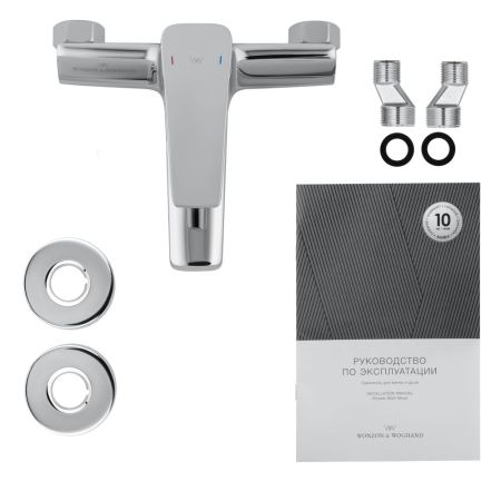 Смеситель для ванны WONZON & WOGHAND ATHENS, Хром (WW-083101-CR), артикул WW-083101-CR