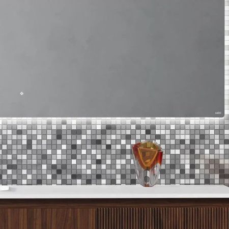 SALINI Зеркало для ванны OMBRA с LED подсветкой 1000х900х25 мм, влагостойкое AGC Сrystalvision, сенс выкл, крепления,обогрев, антизапот SALINI Зеркало для ванны OMBRA с LED подсветкой 1000х900х25 мм, влагостойкое AGC Сrystalvision, сенс выкл, крепления,обогрев, антизапот