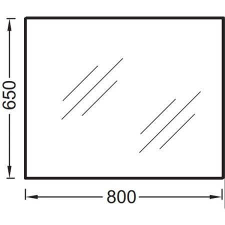 Зеркало JACOB DELAFON OLA EB1098-RU (65*80), шт, артикул EB1098-RU