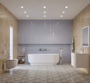 Ванна из искусственного камня Solid Surface 1700x760x560, CEZARES CZR-LINER-170-76-56-SSB