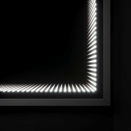 Зеркало LED 800 VLM-2M800MB, 800x600 c выключателем-датчиком на движение, черное