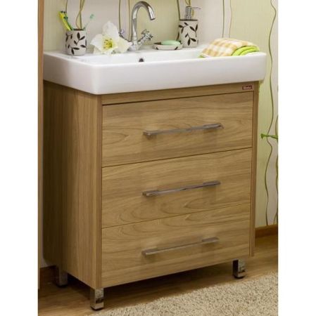 Тумба для раковины Sanflor Ларго 80 С0002110 Швейцарский вяз, артикул С0002110