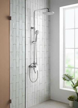 Душевая система Bravat Rhein F6429564CP-A-ENG, хром, артикул F6429564CP-A-ENG