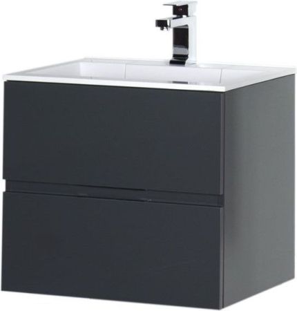 Тумба с раковиной Aquanet Алвита 60 серый антрацит, артикул 00213094
