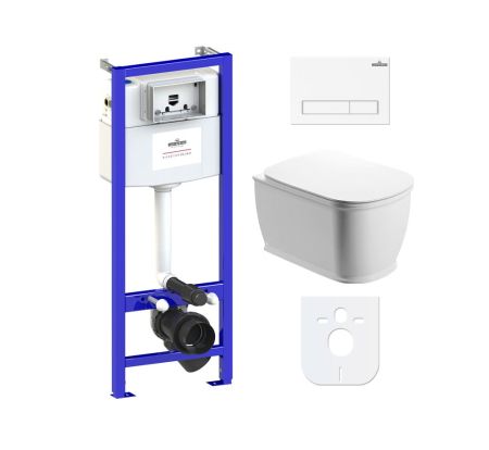 Комплект 6 в 1 Lavinia Boho Bell Pro Rimless 77040037, премиум с пластиковой клавишей, артикул 77040037