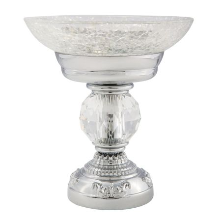 CRISTALIA Mыльница настольная, стекло/хром/SWAROVSKI, артикул 16791