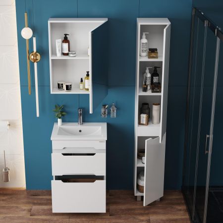 Тумба Onika Айленд 60 напольная, белая (ум. Como 60), артикул 106028