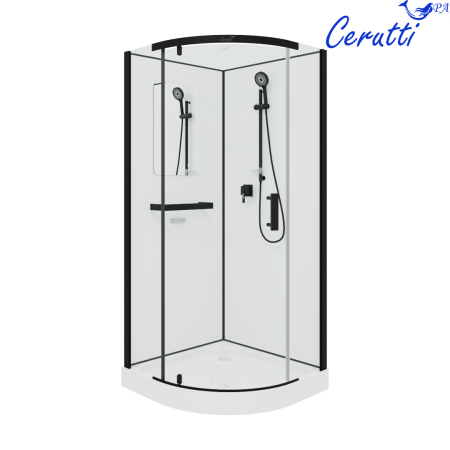 Кабина KORRA90B душевая Cerutti SPA (90x90x205), артикул KORRA90B
