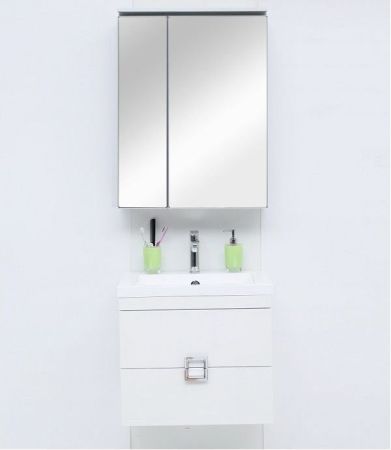 Зеркало-шкаф De Aqua 60 серебро