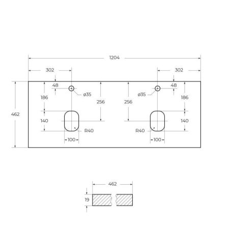 Мебель для ванной комнаты BELBAGNO KRAFT-1200 со столешницей, артикул EK-120-AS-BO-L