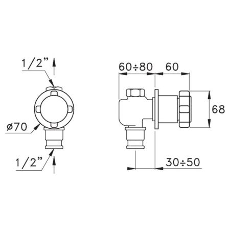Stella Aster Запорный вентиль 0/156, цвет: хром, артикул AT 01103 CR00