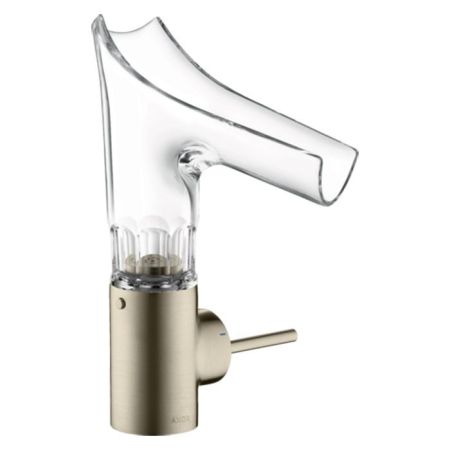 AX Starck V Смеситель для раковины 140, однорычажный, цвет шлифованный никель, артикул 12123820