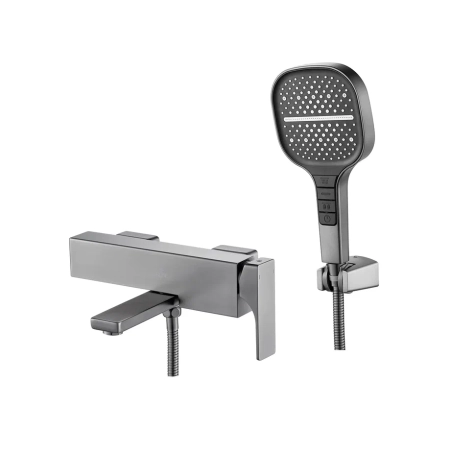 Смеситель для ванны Rose R1002T, оружейная сталь