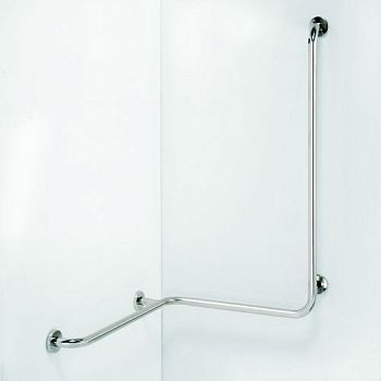HELP Поручень для душа с вертикальным плечом -правый, белый
