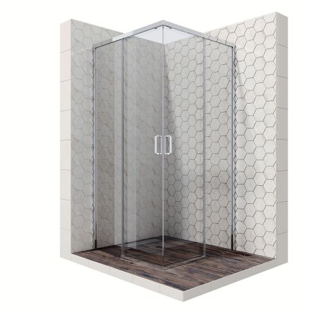 Душевой уголок Ambassador Queen 11011104-PR2, квадратный, линейный трап, 90х90, артикул 11011104-PR2