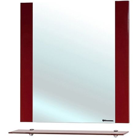 Зеркало Bellezza Рокко 80 4613713030033 с полкой Красное, артикул 4613713030033