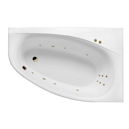 Ванна EXCELLENT Kameleon 170x110 (правая) "LINE" (бронза), артикул WAEX.KMP17.LINE.BR