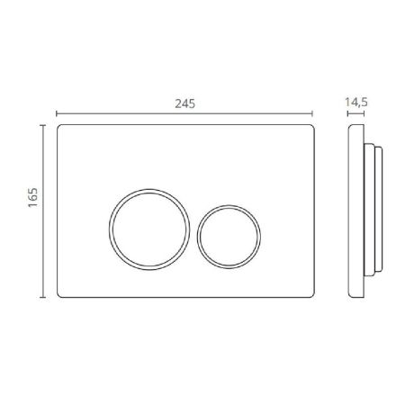 Клавиша CTESI Round (графит)