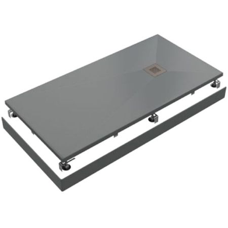 Душевой поддон из искусственного камня Good Door Essentia ЛП00077 160x80 Графит, артикул ЛП00077