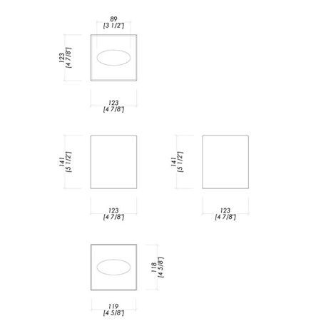 DEVON&DEVON WALTZ Контейнер для бумажных платков, настольный, цвет никель блестящий, артикул WLZ-130-NK