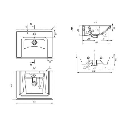 Умывальник Grace 60, артикул 641587