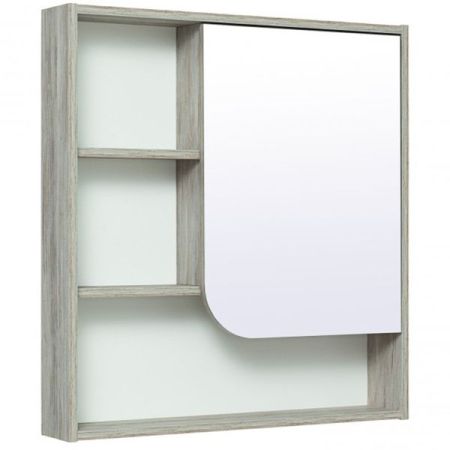 Зеркальный шкаф Runo Сити 70 4620750028756 Скандинавский Дуб Белый, артикул 4620750028756