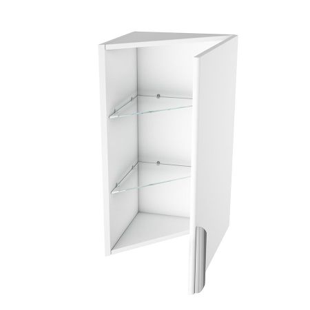 Полупенал Vind, 30, белый лак