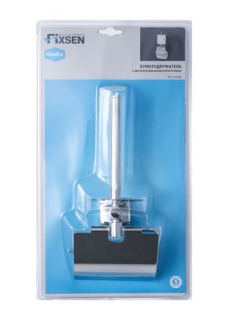 Держатель для туалетной бумаги FIXSEN KVADRO FX-61310E, хром, артикул FX-61310E