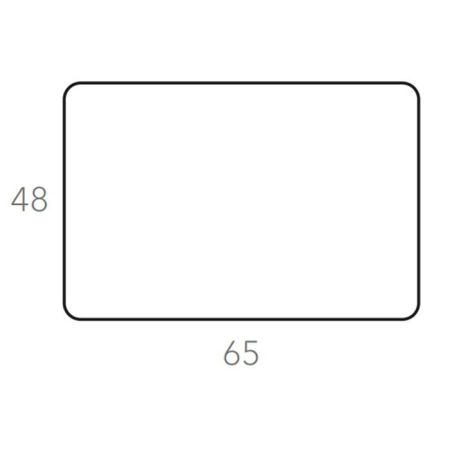 ADJ Плейсмат для рабочего стола, 48x65 см., цвет: белый/панна котта, артикул 1035.10/16