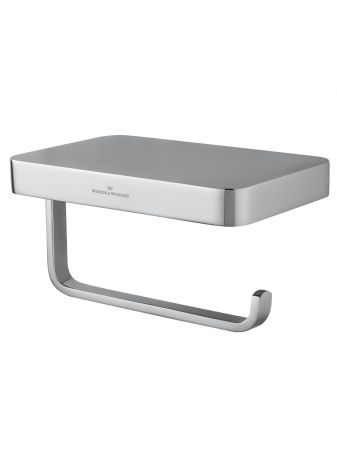 Держатель для туалетной бумаги с полкой WONZON & WOGHAND FLAT, Хром (WW-9736), артикул WW-9736