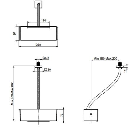 FIMA|Carlo Frattini Wellness Дополнительный модуль "каскад" для F2993, передвижной, цвет хром, артикул F2995CR