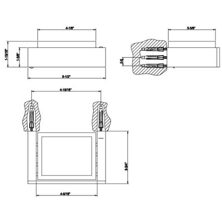 Gessi Rettangolo Мыльница подвесная, цвет: Gold CCP/белый, артикул 20801#080