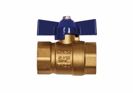 Кран шаровой RM-L ВР-ВР 3/4 муфтовый бабочка Ду20 Ру30 (11Б27п1), артикул RML-34FFB